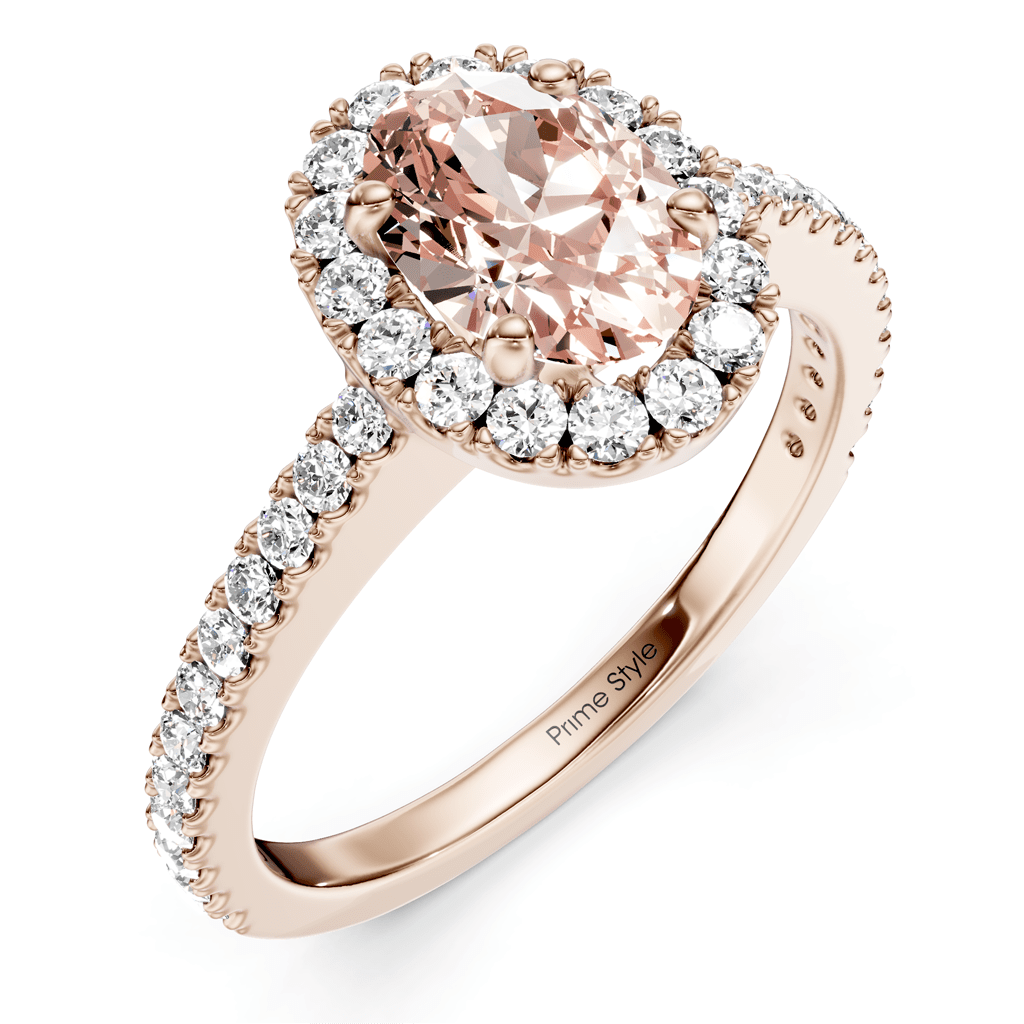 1.37-4.37 CT Oval & Round Cut Fancy Pink Diamonds - Engagement Ring