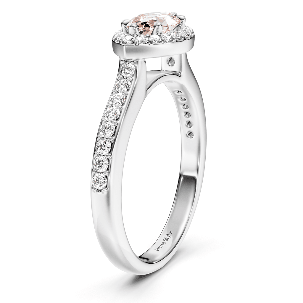1.30-4.30 CT Marquise & Round Cut Fancy Pink Diamonds - Engagement Ring
