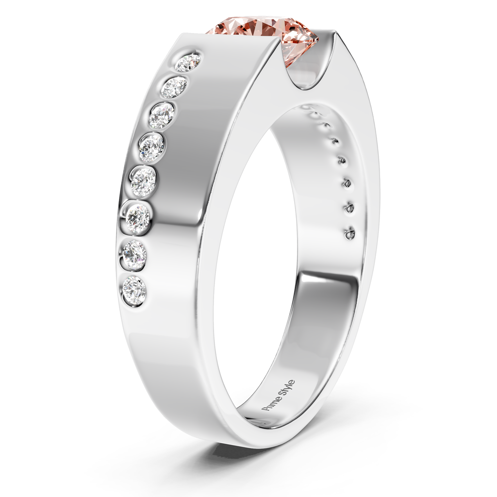 1.20-4.20 CT Round Cut Fancy Pink Diamonds - Engagement Ring