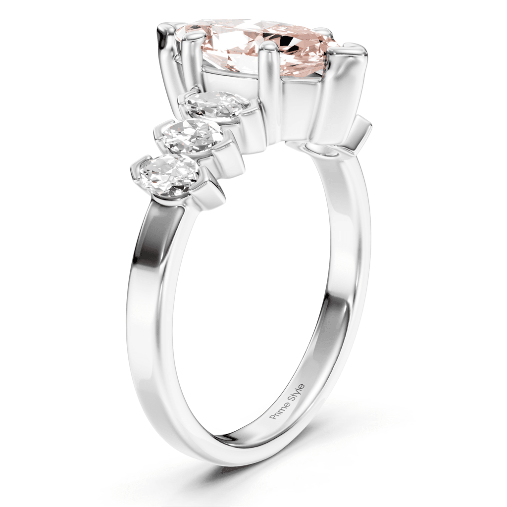 2.00 - 5.00 CT Marquise Cut Fancy Pink Diamonds - Engagement Ring - Primestyle.com