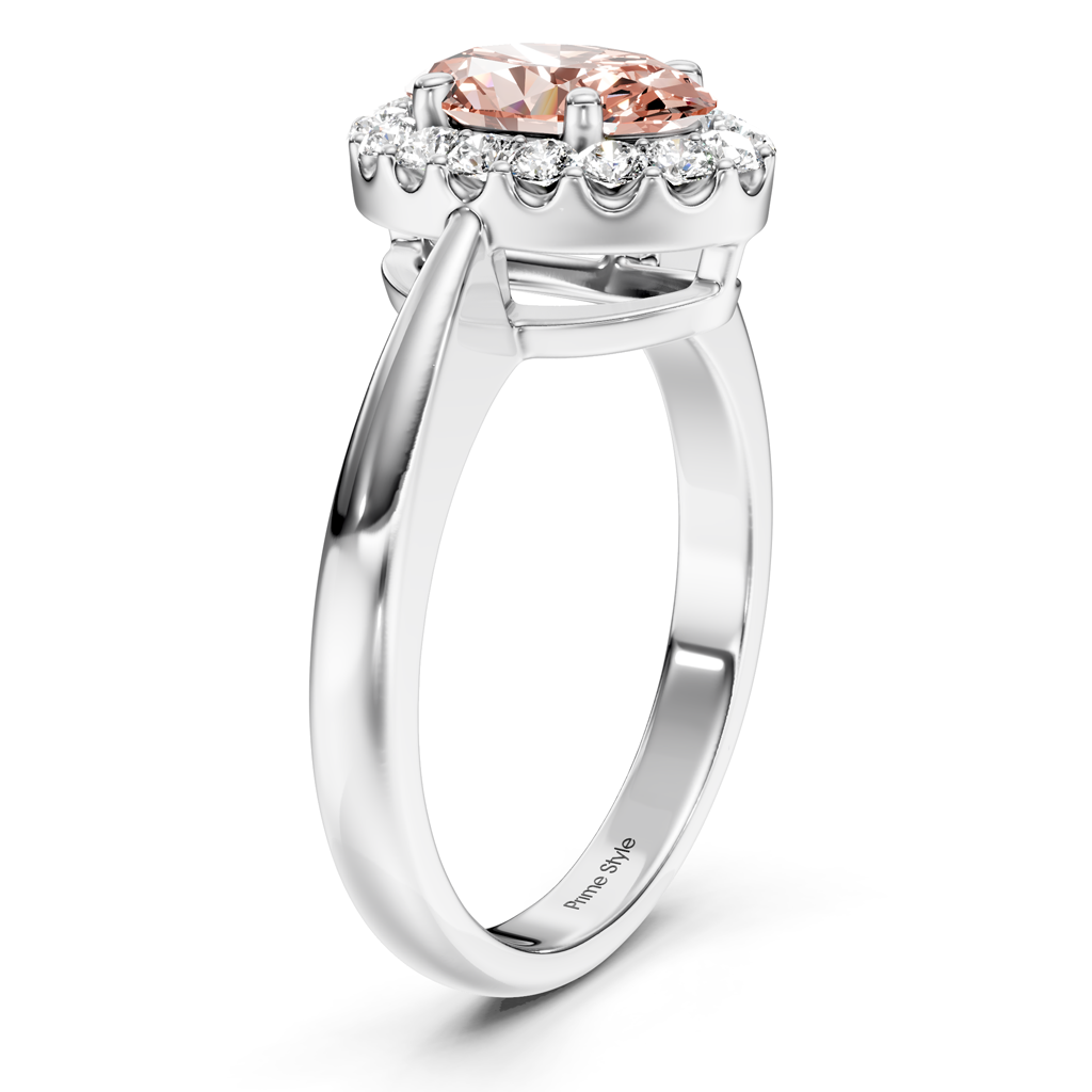 1.30-4.30 CT Oval & Round Cut Fancy Pink Diamonds - Engagement Ring
