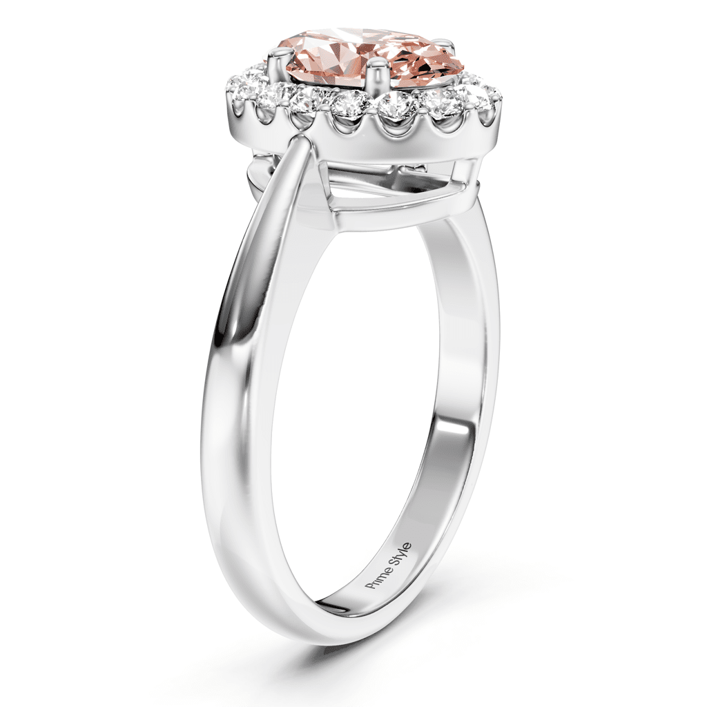 1.30 - 4.30 CT Oval & Round Cut Fancy Pink Diamonds - Engagement Ring - Primestyle.com