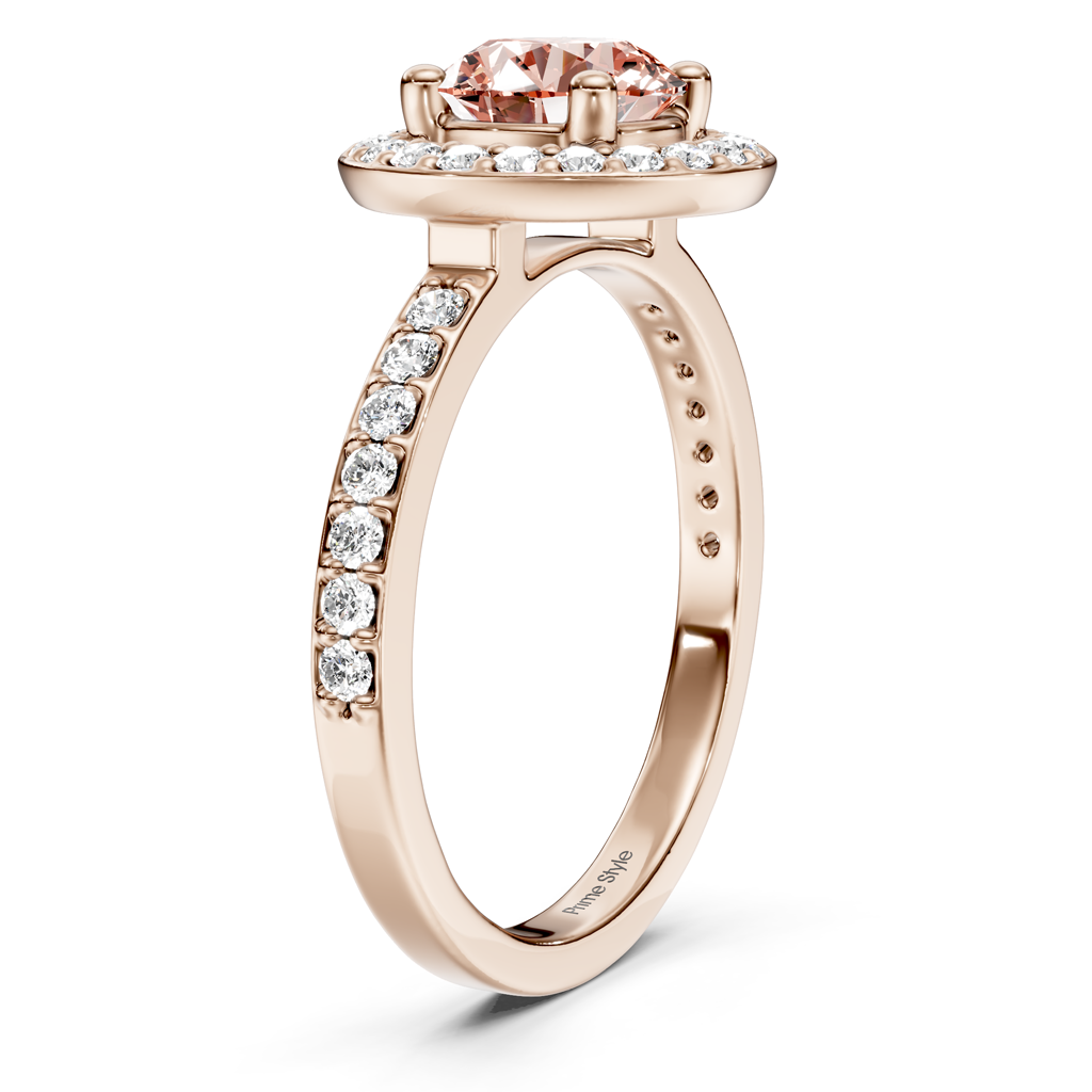 1.35-4.35 CT Round Cut Fancy Pink Diamonds - Engagement Ring