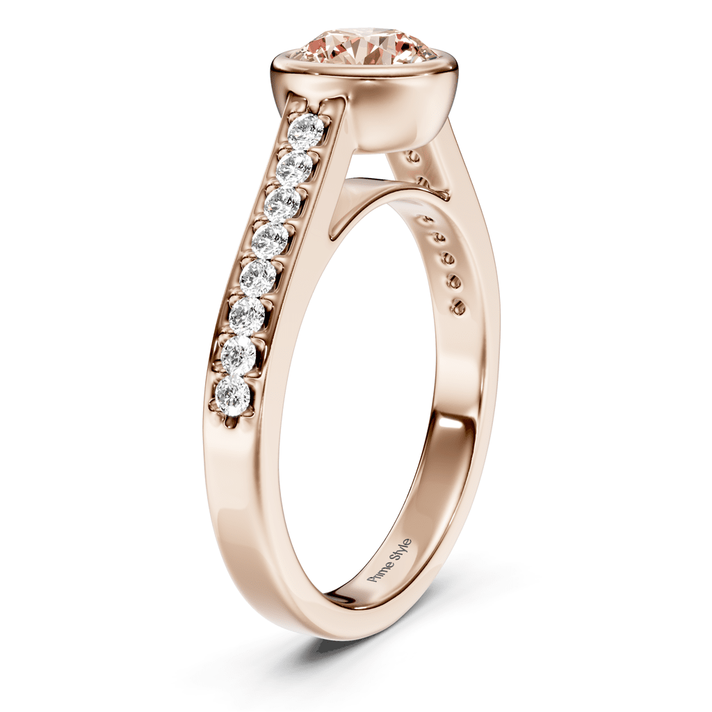 1.20 - 4.20 CT Round Cut Fancy Pink Diamonds - Engagement Ring - Primestyle.com