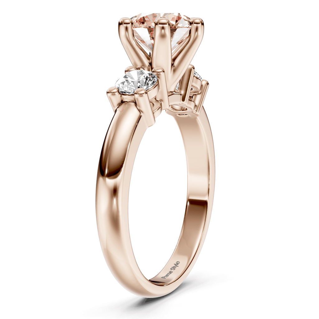 1.40 - 4.40 CT Round Cut Fancy Pink Diamonds - Engagement Ring - Primestyle.com