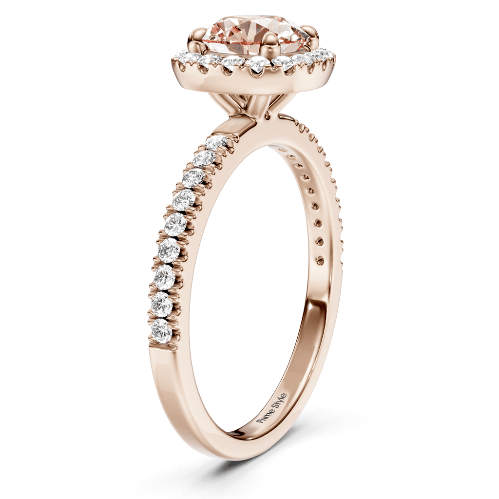 1.40 - 4.40 CT Round Cut Fancy Pink Diamonds - Engagement Ring - Primestyle.com