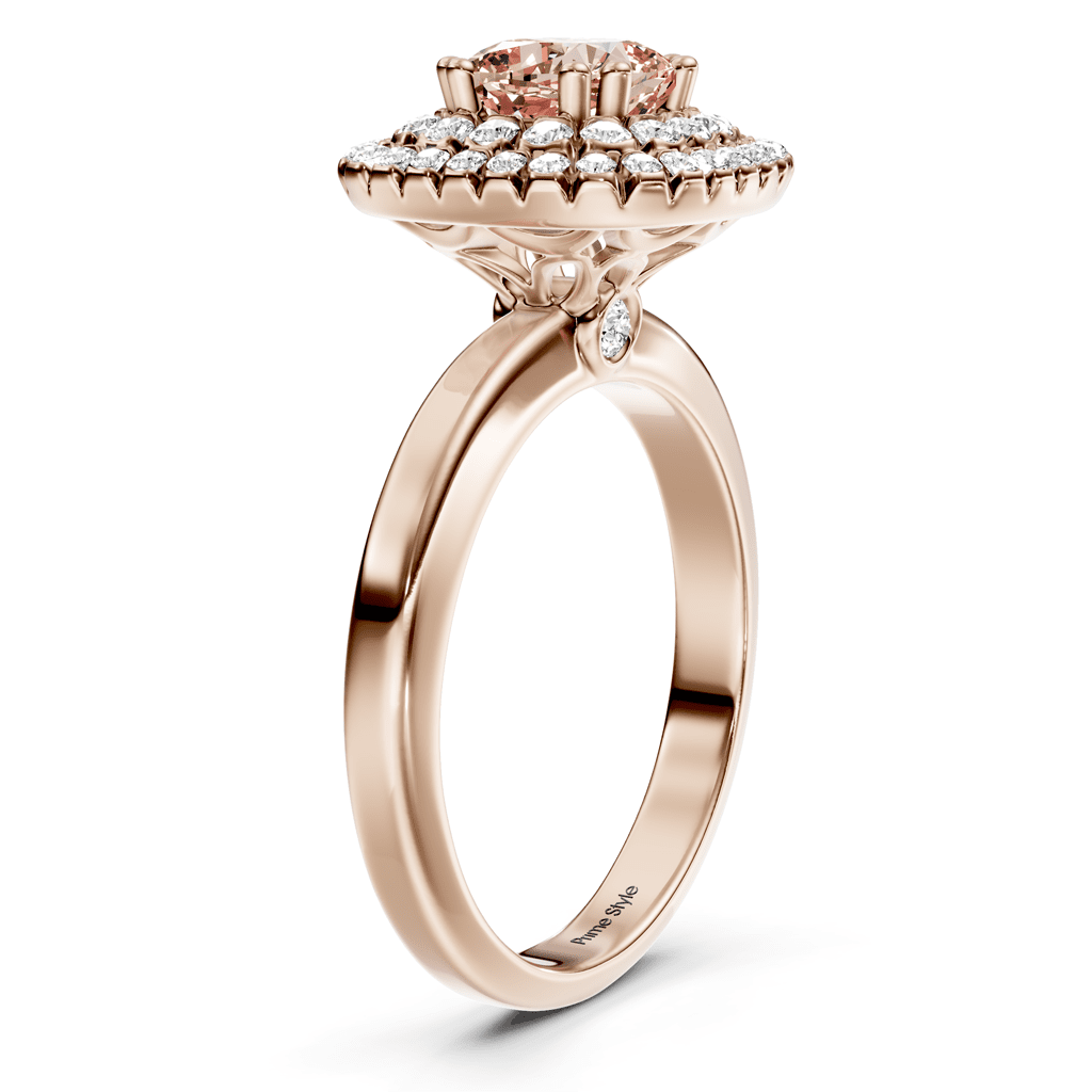 1.34 - 4.34 CT Cushion & Round Cut Fancy Pink Diamonds - Engagement Ring - Primestyle.com