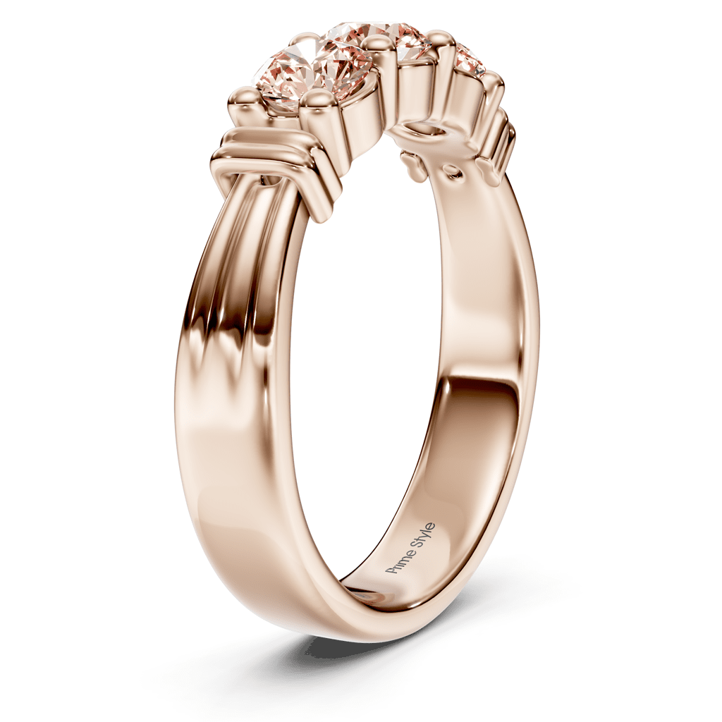 1.55 - 4.55 CT Round Cut Fancy Pink Diamonds - Engagement Ring - Primestyle.com