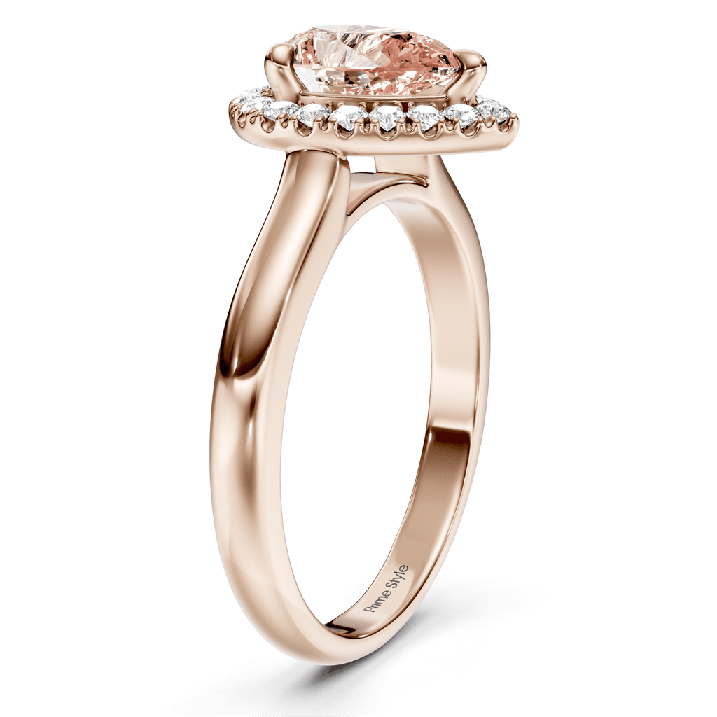 1.20 - 4.20 CT Pear & Round Cut Fancy Pink Diamonds - Engagement Ring - Primestyle.com
