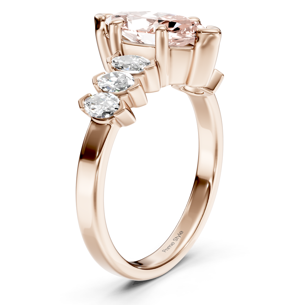 2.00-5.00 CT Marquise Cut Fancy Pink Diamonds - Engagement Ring