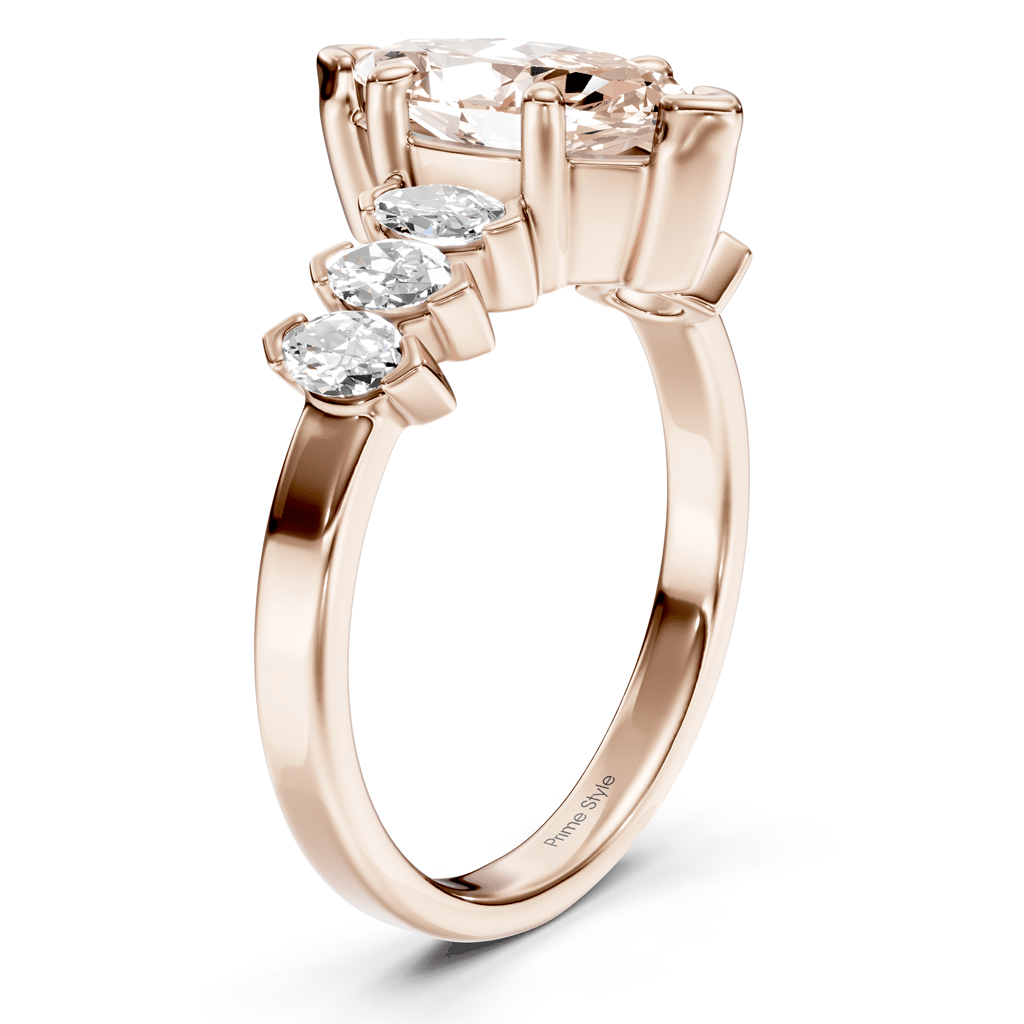 2.00 - 5.00 CT Marquise Cut Fancy Pink Diamonds - Engagement Ring - Primestyle.com