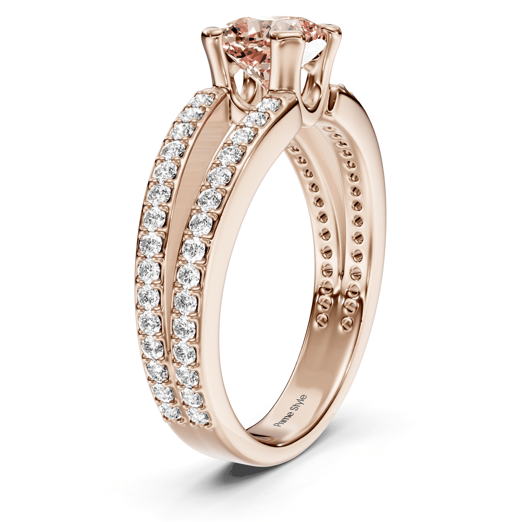 1.50 - 4.50 CT Cushion & Round Cut Fancy Pink Diamonds - Engagement Ring - Primestyle.com