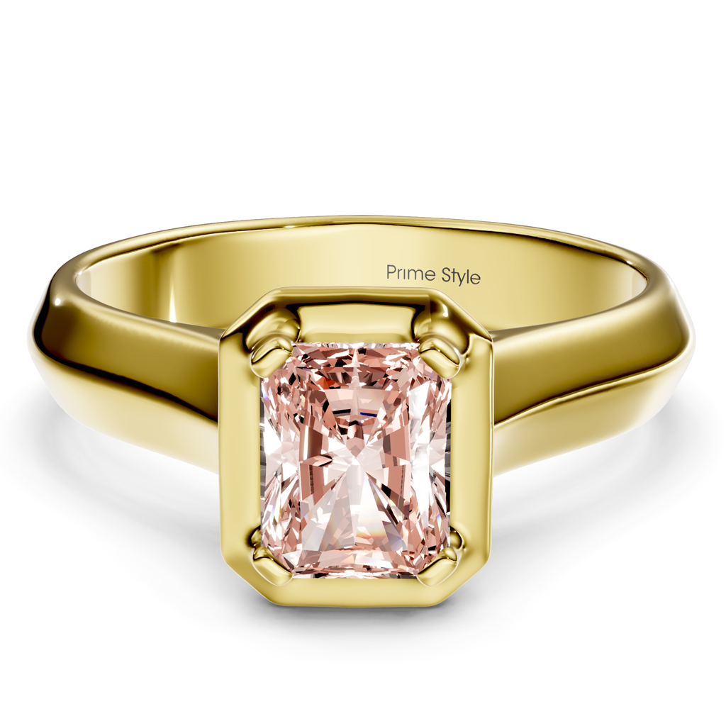 1.02-4.02 CT Radiant & Round Cut Fancy Pink Diamonds - Engagement Ring