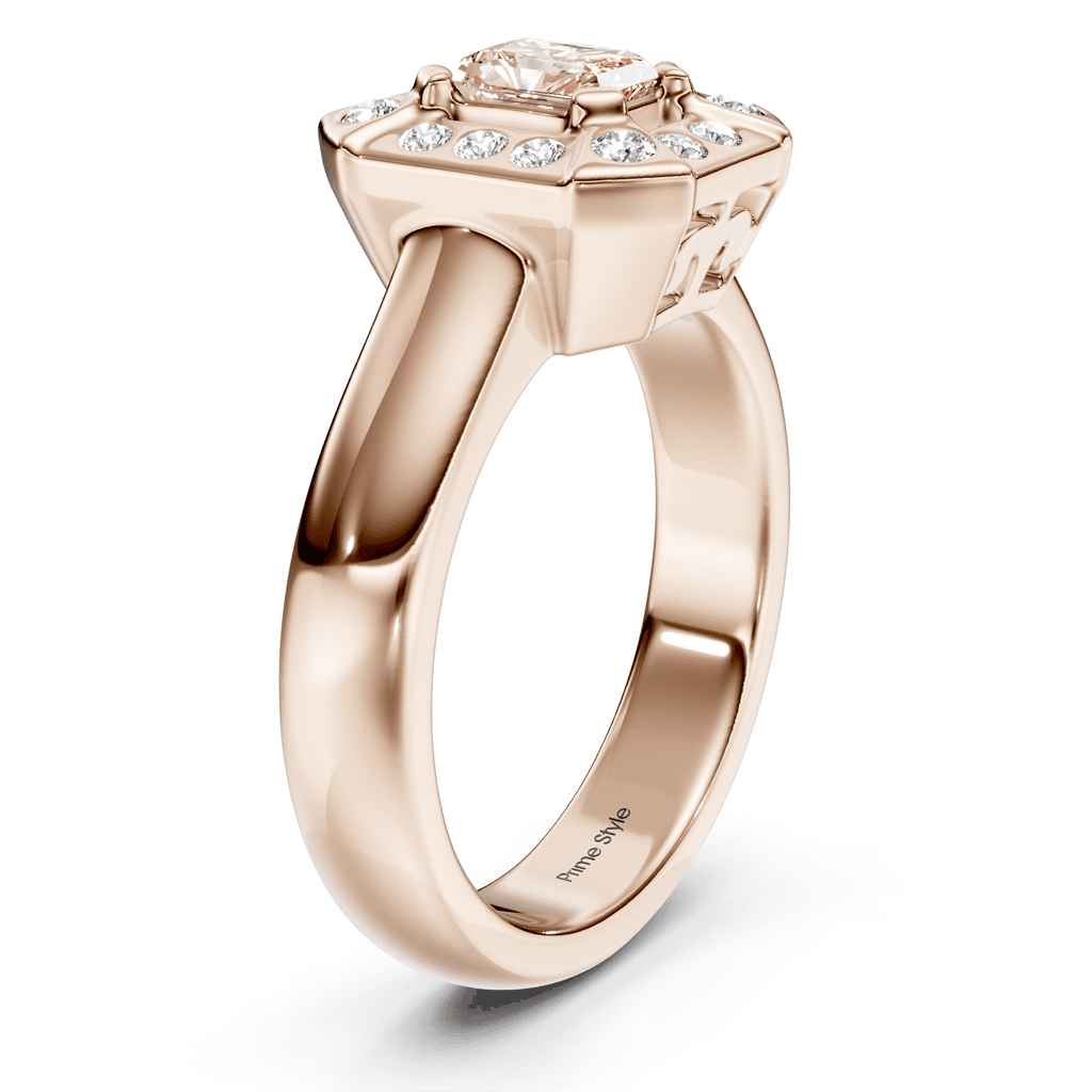 1.16 - 4.16 CT Radiant & Round Cut Fancy Pink Diamonds - Engagement Ring - Primestyle.com