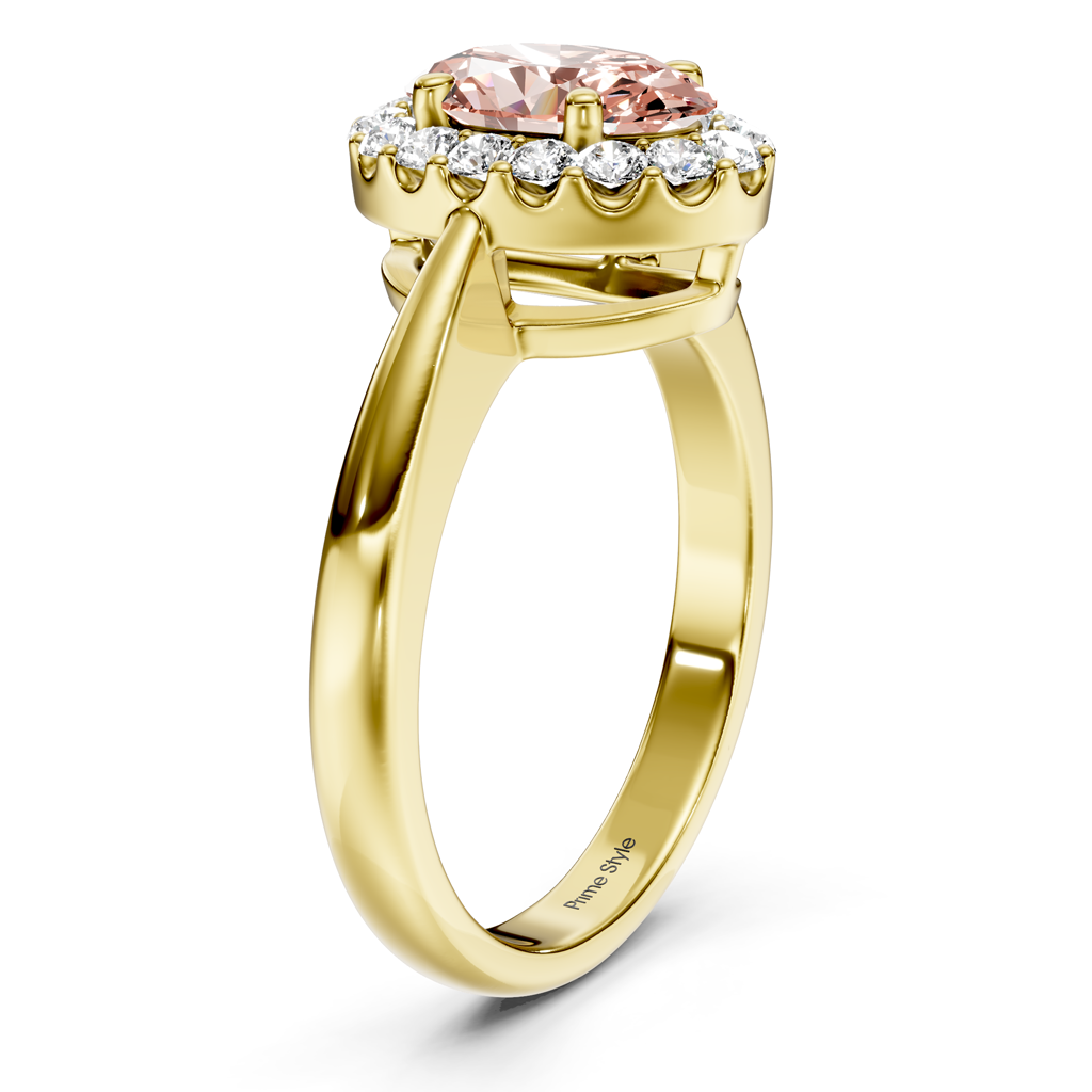 1.30-4.30 CT Oval & Round Cut Fancy Pink Diamonds - Engagement Ring