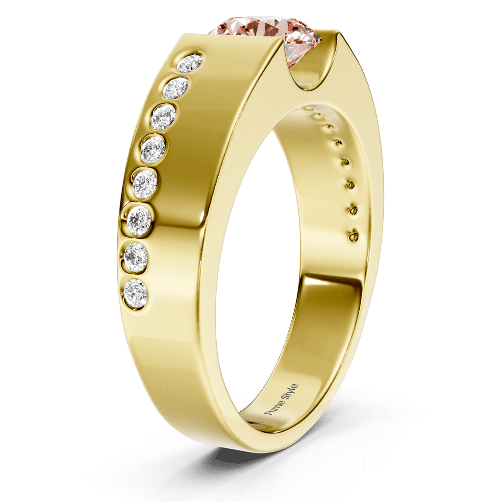 1.20 - 4.20 CT Round Cut Fancy Pink Diamonds - Engagement Ring - Primestyle.com