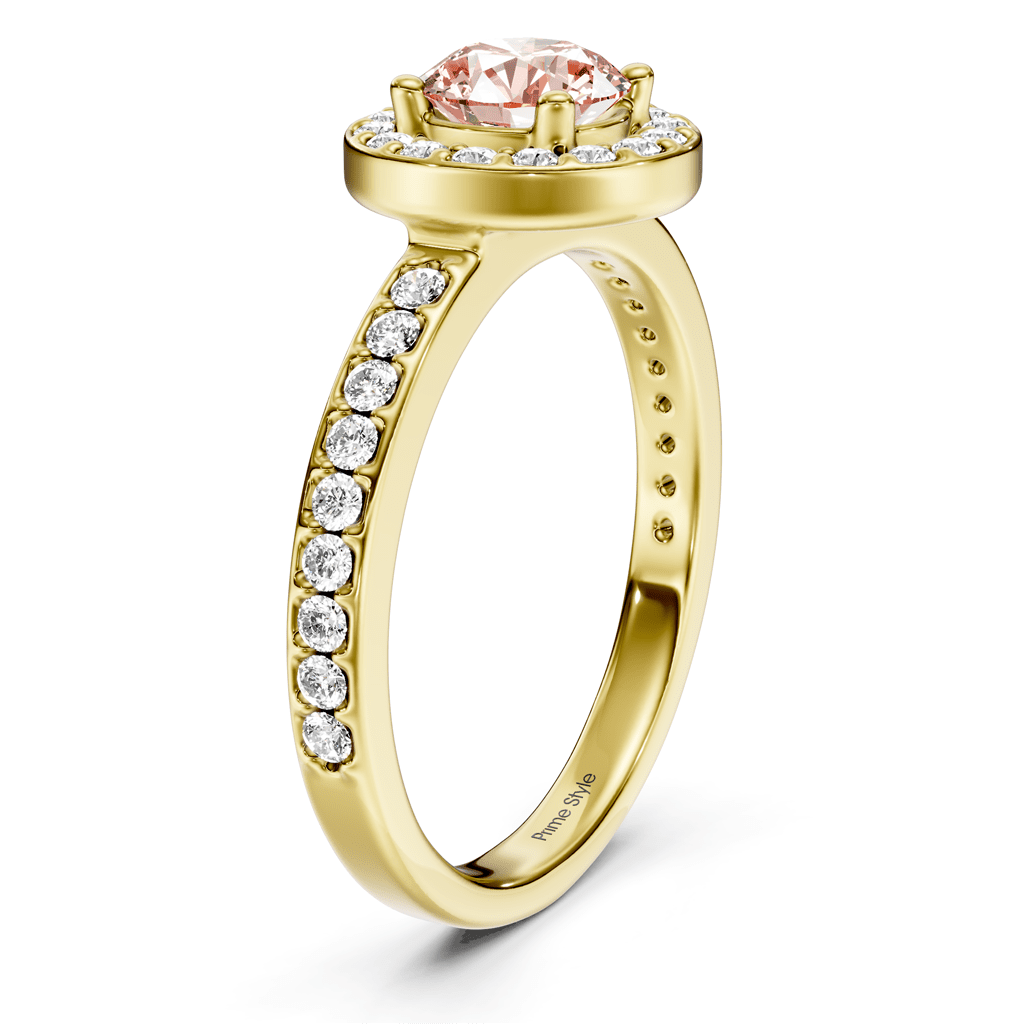 1.40 - 4.40 CT Round Cut Fancy Pink Diamonds - Engagement Ring - Primestyle.com