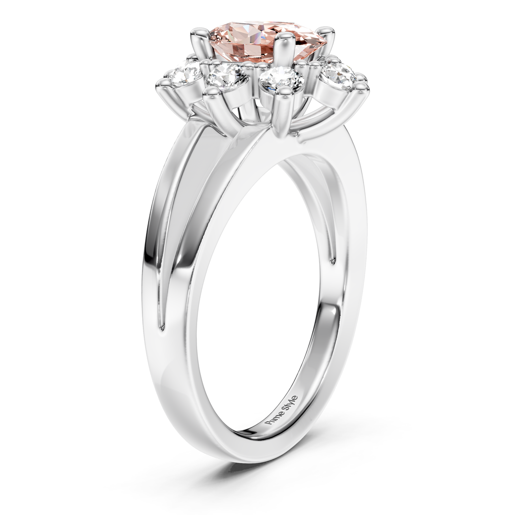 1.40-4.40 CT Oval & Round Cut Fancy Pink Diamonds - Engagement Ring