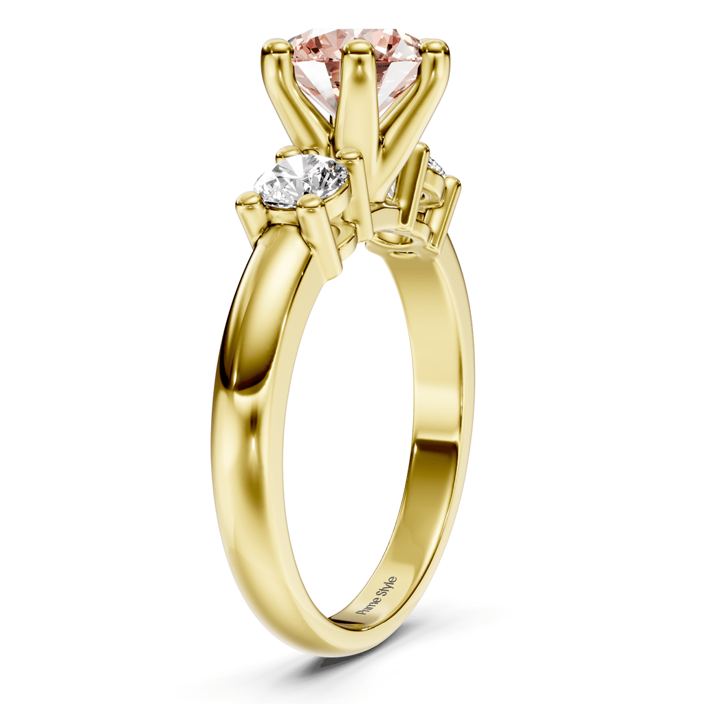 1.40 - 4.40 CT Round Cut Fancy Pink Diamonds - Engagement Ring - Primestyle.com