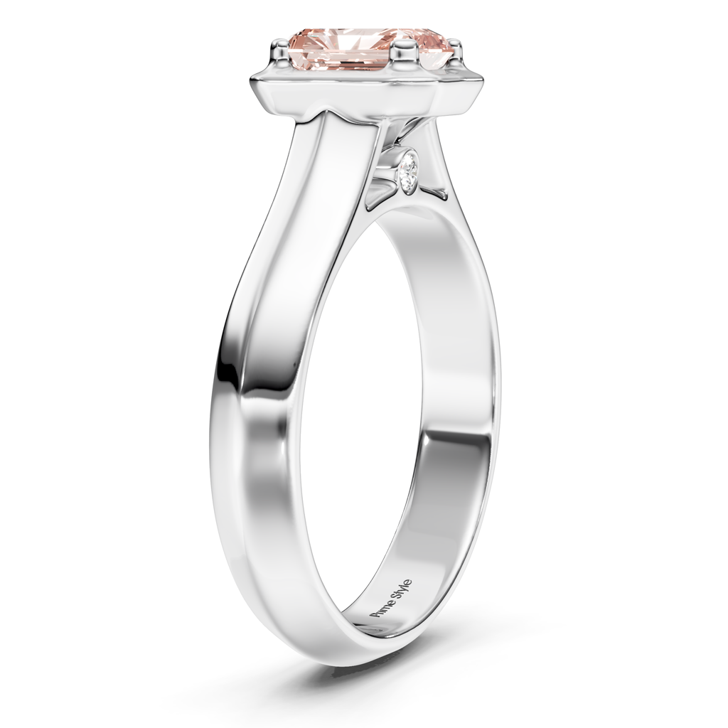 1.02-4.02 CT Radiant & Round Cut Fancy Pink Diamonds - Engagement Ring