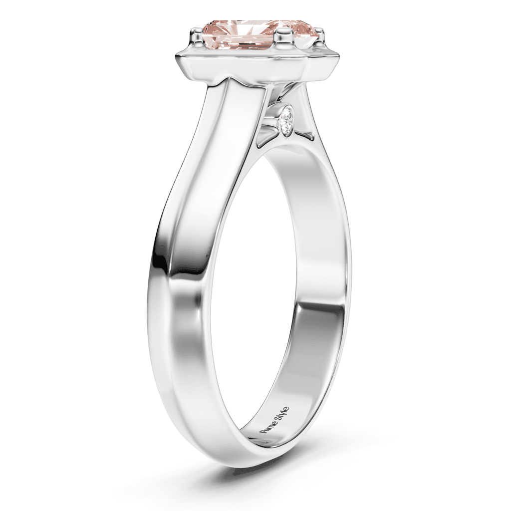 1.02-4.02 CT Radiant & Round Cut Fancy Pink Diamonds - Engagement Ring