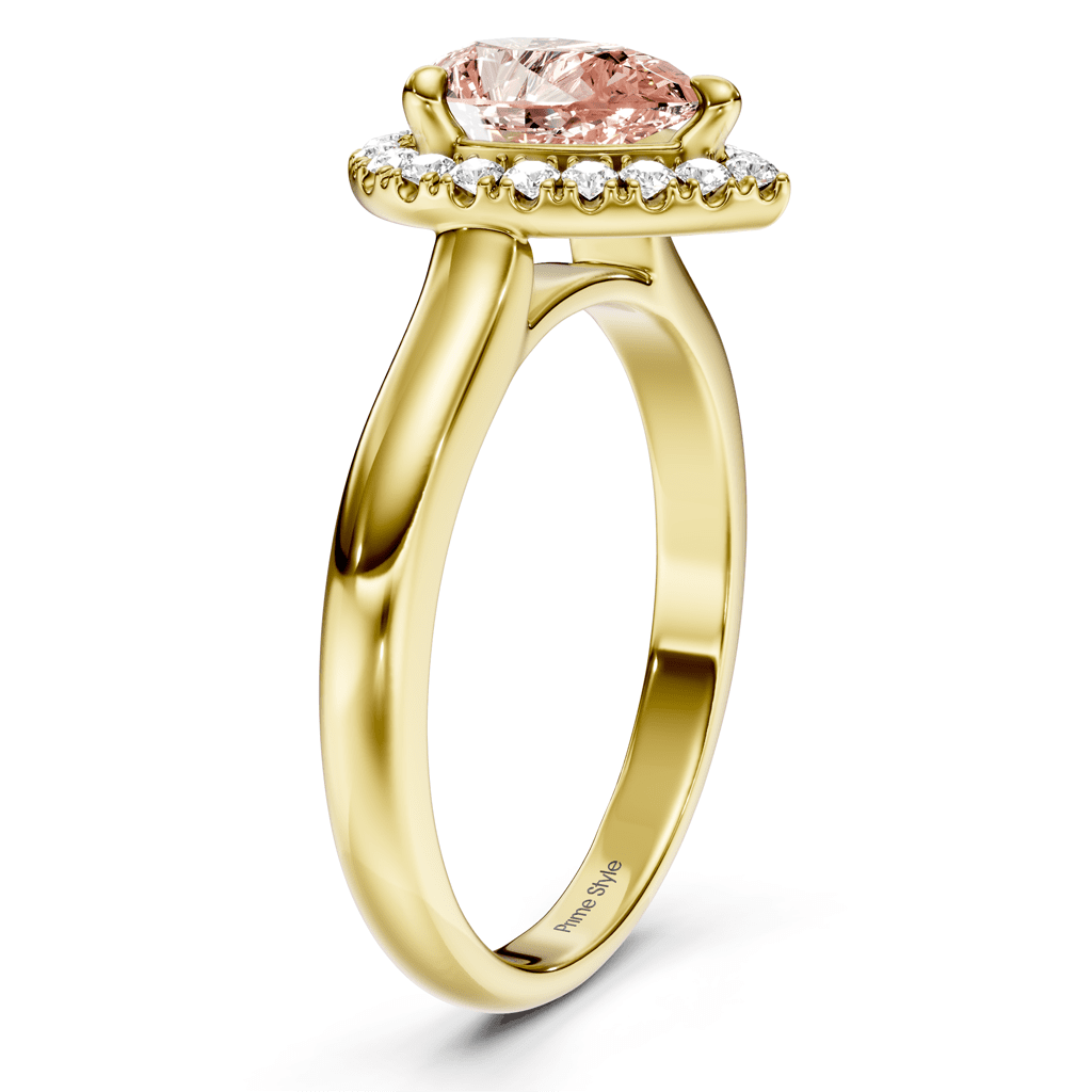 1.20 - 4.20 CT Pear & Round Cut Fancy Pink Diamonds - Engagement Ring - Primestyle.com