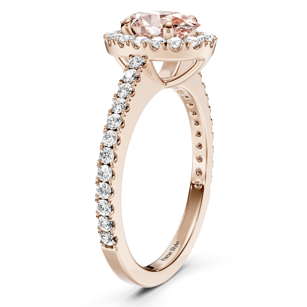 1.37-4.37 CT Oval & Round Cut Fancy Pink Diamonds - Engagement Ring