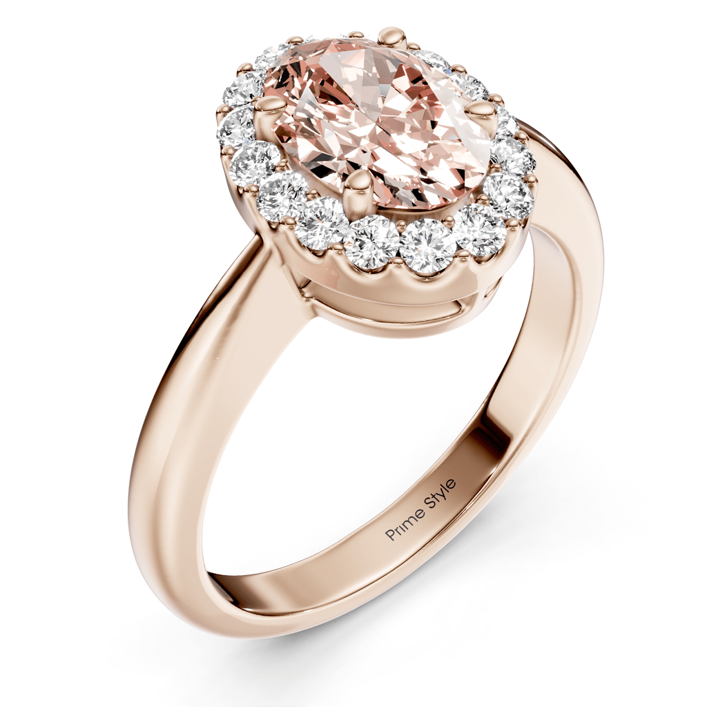 1.30 - 4.30 CT Oval & Round Cut Fancy Pink Diamonds - Engagement Ring - Primestyle.com