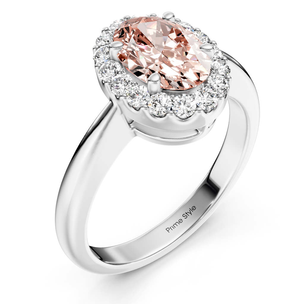 1.30-4.30 CT Oval & Round Cut Fancy Pink Diamonds - Engagement Ring