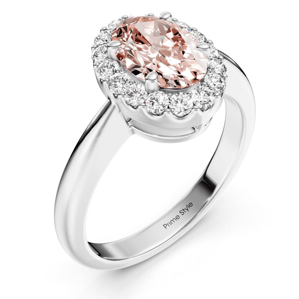 1.30 - 4.30 CT Oval & Round Cut Fancy Pink Diamonds - Engagement Ring - Primestyle.com