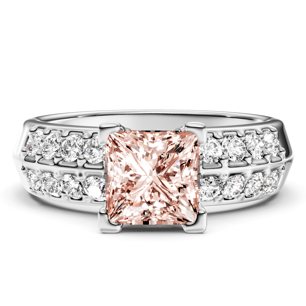 1.35 - 4.35 CT Round Cut Fancy Pink Diamonds - Engagement Ring - Primestyle.com