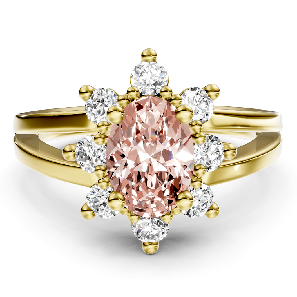 1.40-4.40 CT Oval & Round Cut Fancy Pink Diamonds - Engagement Ring
