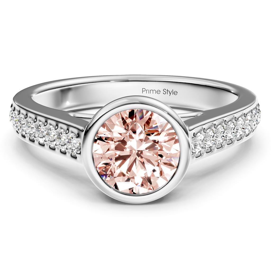 1.20-4.20 CT Round Cut Fancy Pink Diamonds - Engagement Ring