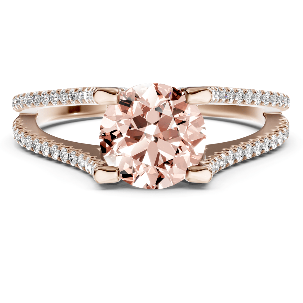 1.40 - 4.40 CT Round Cut Fancy Pink Diamonds - Engagement Ring - Primestyle.com