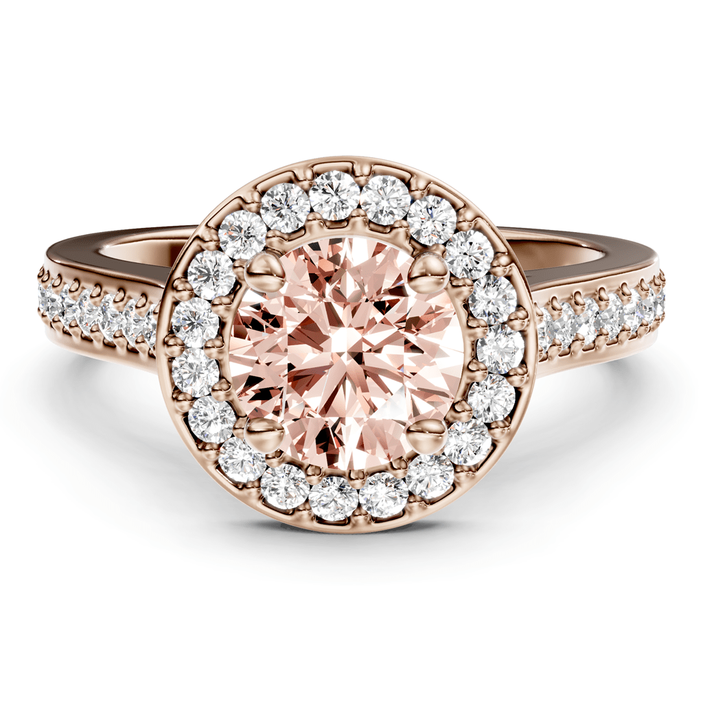 1.35 - 4.35 CT Round Cut Fancy Pink Diamonds - Engagement Ring - Primestyle.com