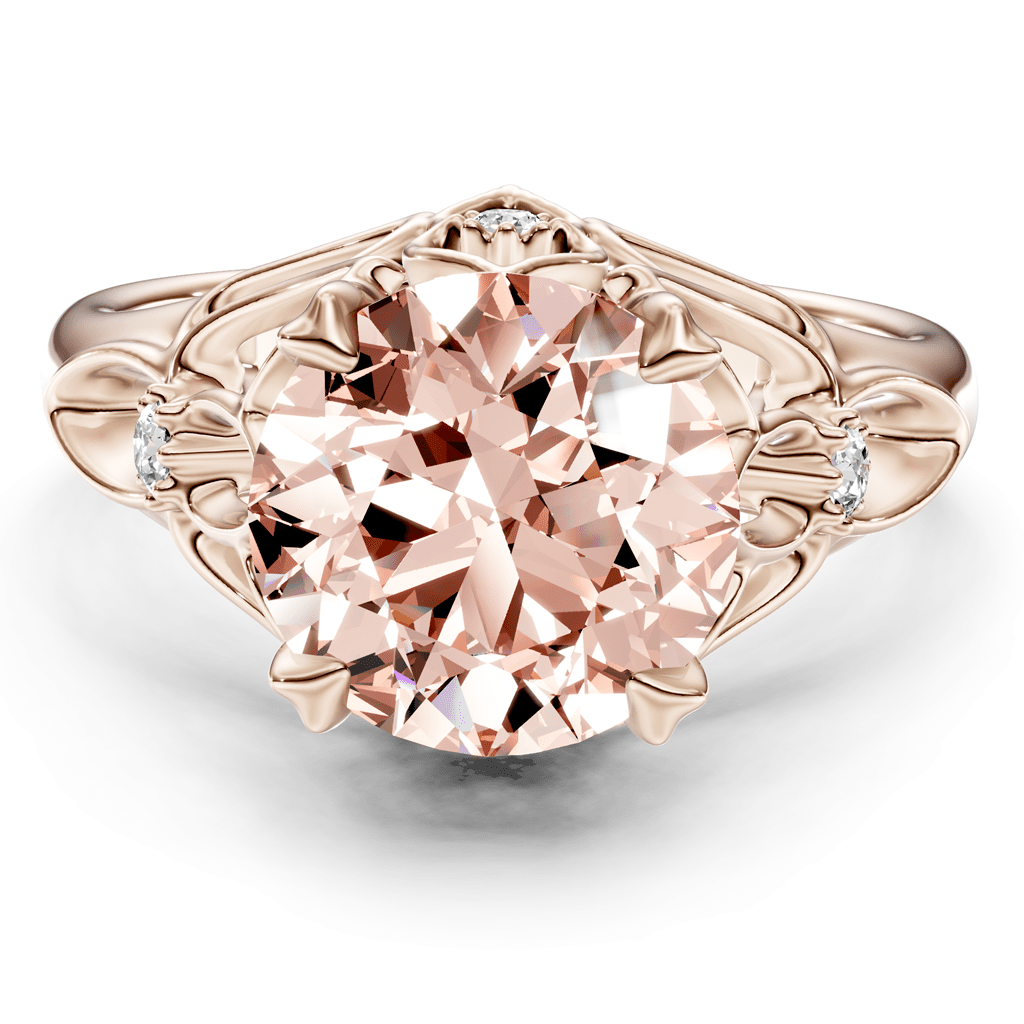 1.07 - 4.07 CT Round Cut Fancy Pink Diamonds - Engagement Ring - Primestyle.com