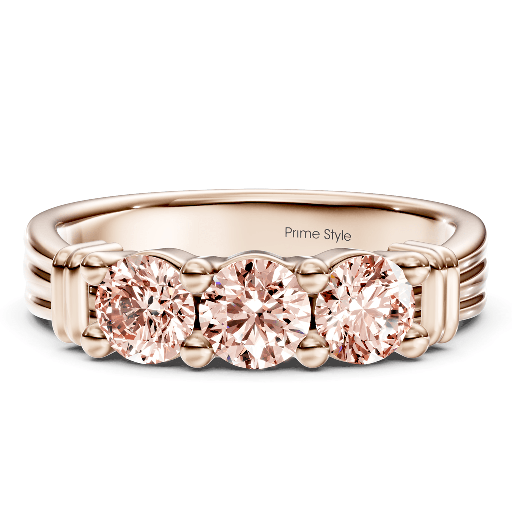 1.55 - 4.55 CT Round Cut Fancy Pink Diamonds - Engagement Ring - Primestyle.com