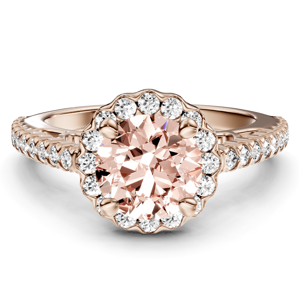 1.35 - 4.35 CT Round Cut Fancy Pink Diamonds - Engagement Ring - Primestyle.com