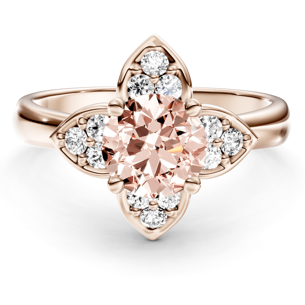 1.20-4.20 CT Round Cut Fancy Pink Diamonds - Engagement Ring