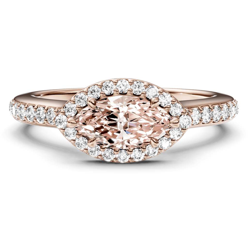 1.30 - 4.30 CT Marquise & Round Cut Fancy Pink Diamonds - Engagement Ring - Primestyle.com