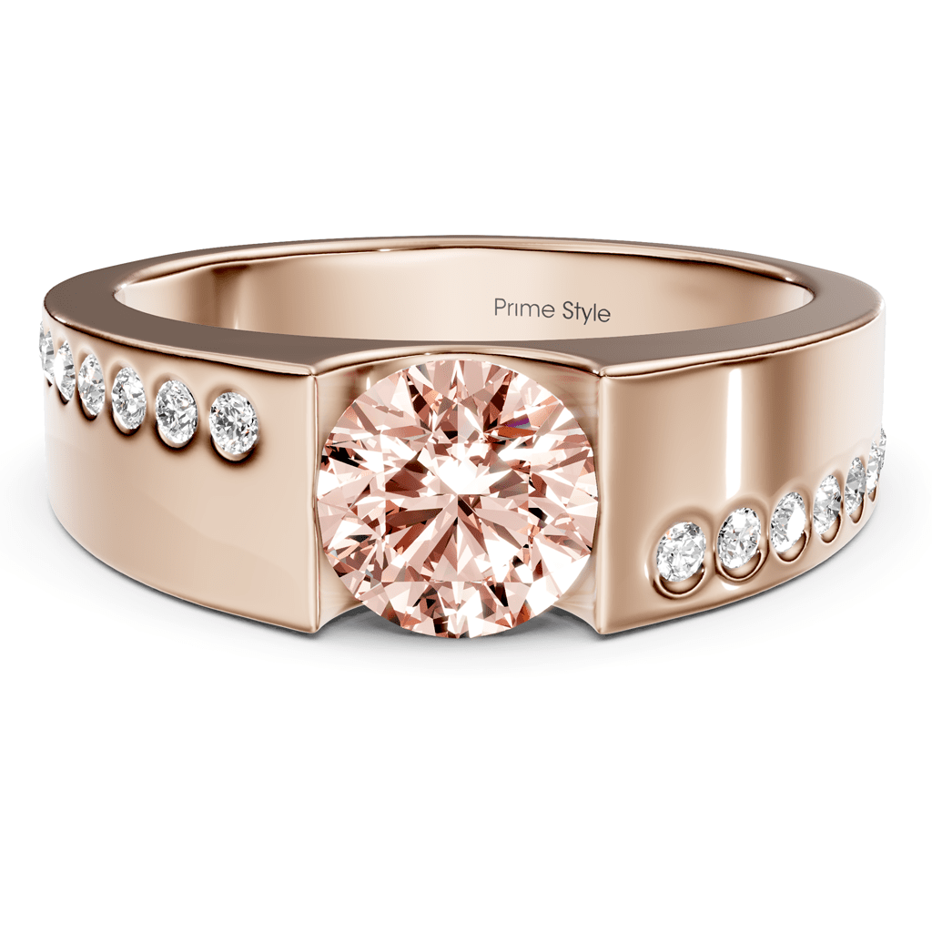 1.20 - 4.20 CT Round Cut Fancy Pink Diamonds - Engagement Ring - Primestyle.com
