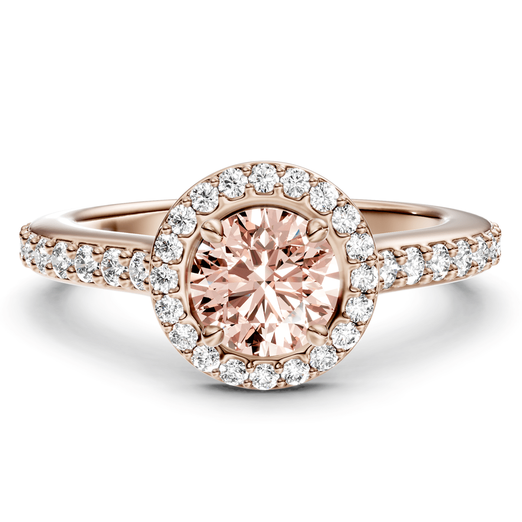 1.40 - 4.40 CT Round Cut Fancy Pink Diamonds - Engagement Ring - Primestyle.com