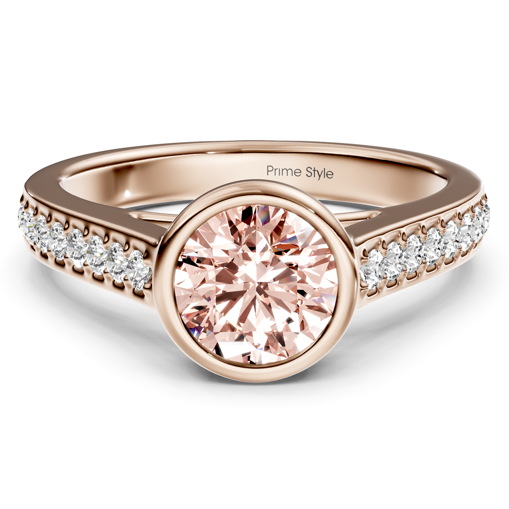 1.20-4.20 CT Round Cut Fancy Pink Diamonds - Engagement Ring