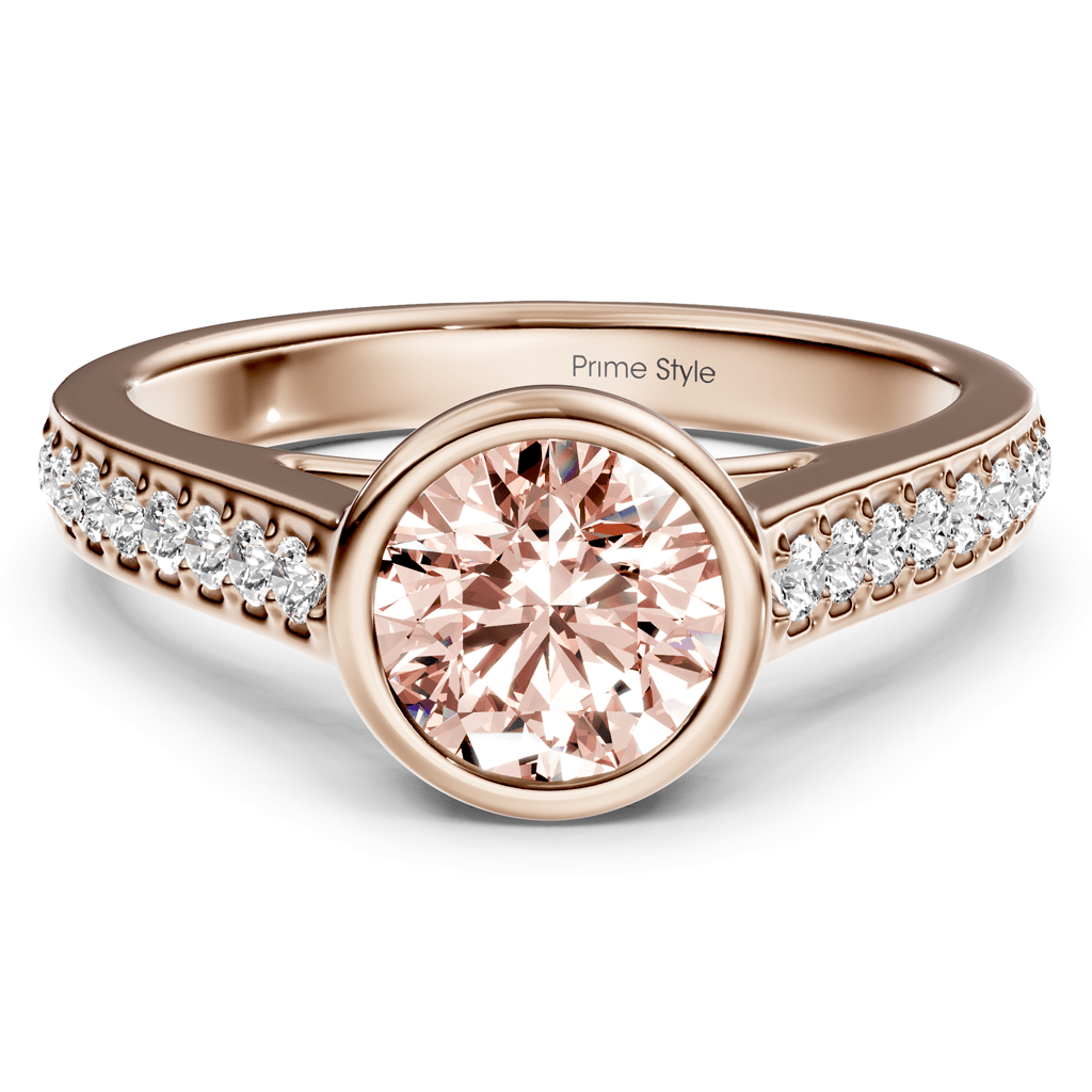 1.20 - 4.20 CT Round Cut Fancy Pink Diamonds - Engagement Ring - Primestyle.com