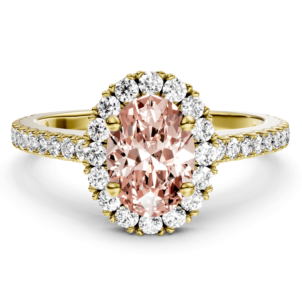 1.37-4.37 CT Oval & Round Cut Fancy Pink Diamonds - Engagement Ring