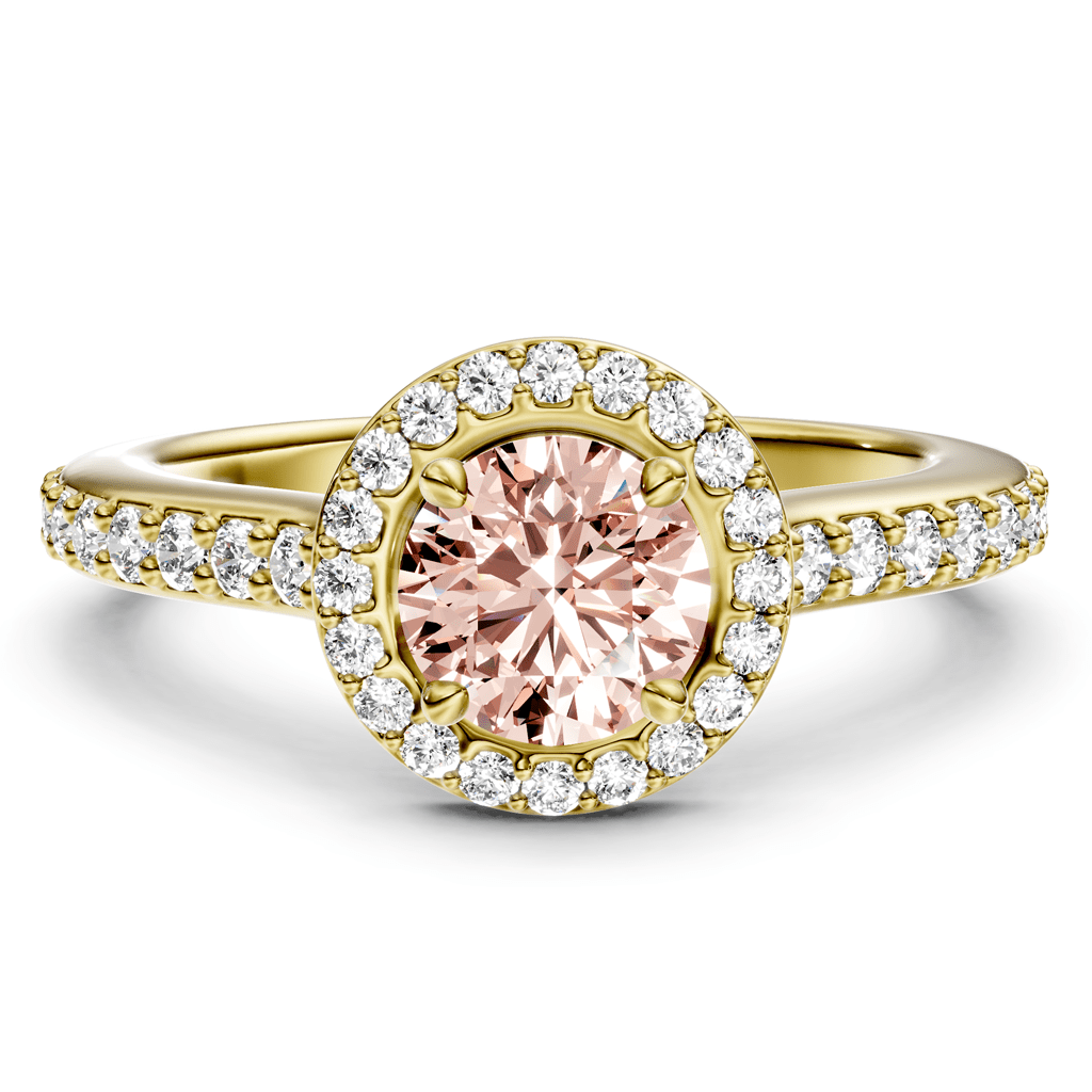 1.40 - 4.40 CT Round Cut Fancy Pink Diamonds - Engagement Ring - Primestyle.com