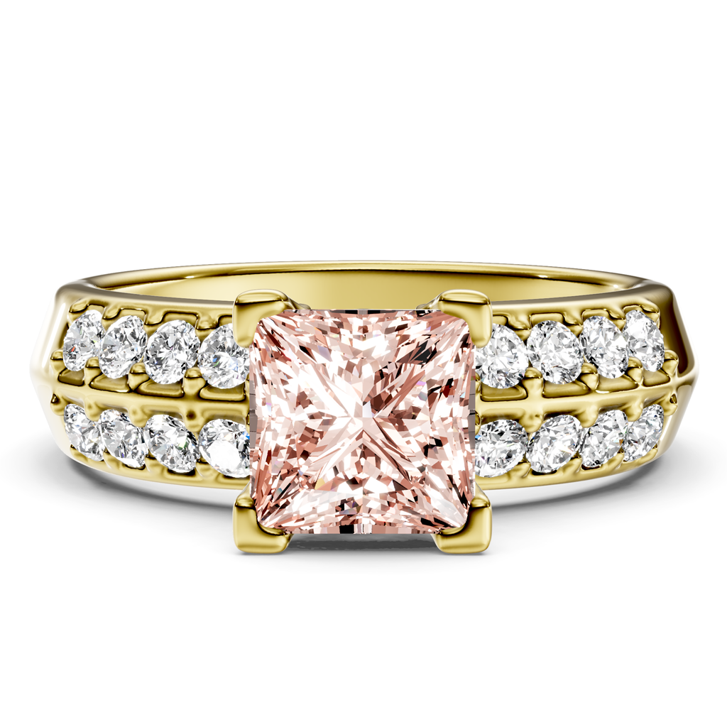 1.35-4.35 CT Round Cut Fancy Pink Diamonds - Engagement Ring