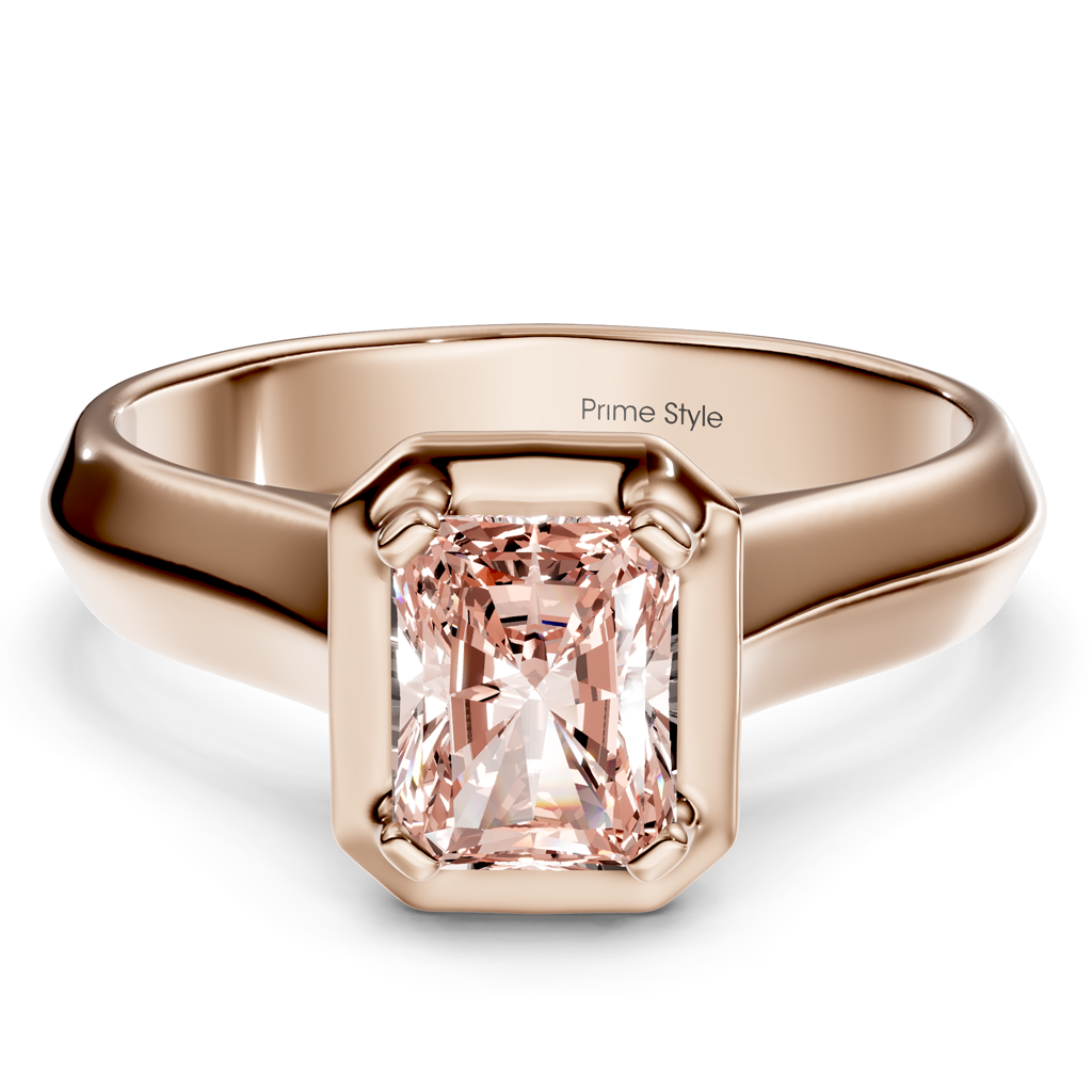 1.02-4.02 CT Radiant & Round Cut Fancy Pink Diamonds - Engagement Ring