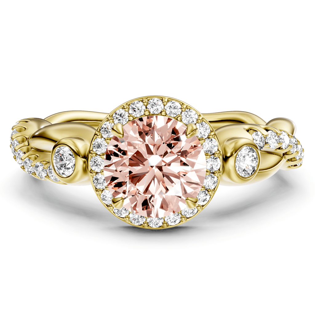 1.47 - 4.47 CT Round Cut Fancy Pink Diamonds - Engagement Ring - Primestyle.com