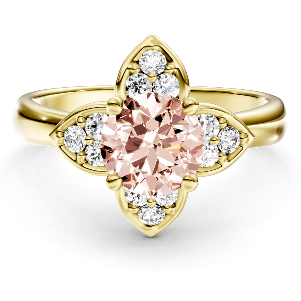 1.20-4.20 CT Round Cut Fancy Pink Diamonds - Engagement Ring